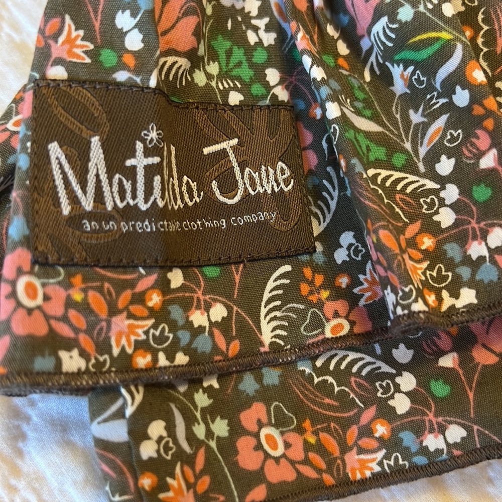 Matilda Jane Serendipity Confetti Girls Brown Floral Dress NWT Size 2 - Picture 5 of 6